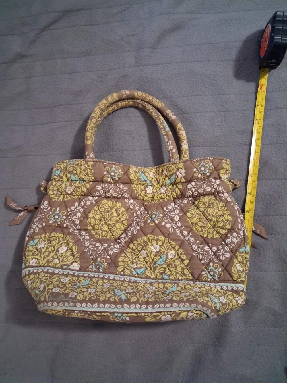 Quilted Vera Bradley shoulder tote